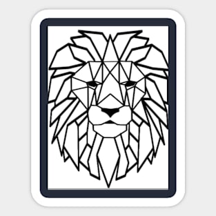 Geometric Animals : Lion Sticker